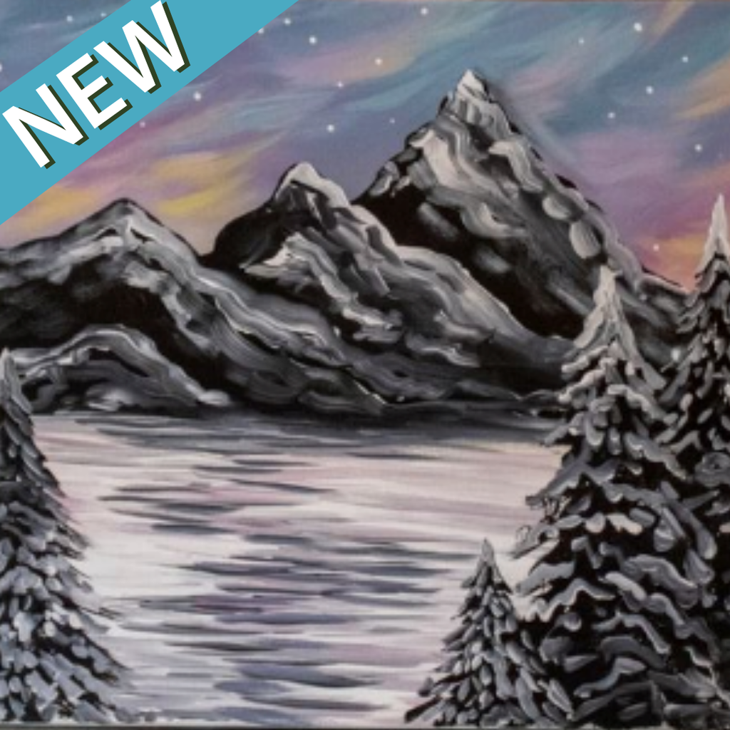 Thursday December 4th @ 7:30pm: "Snowy Mountain" Canvas Painting @ Studio 614