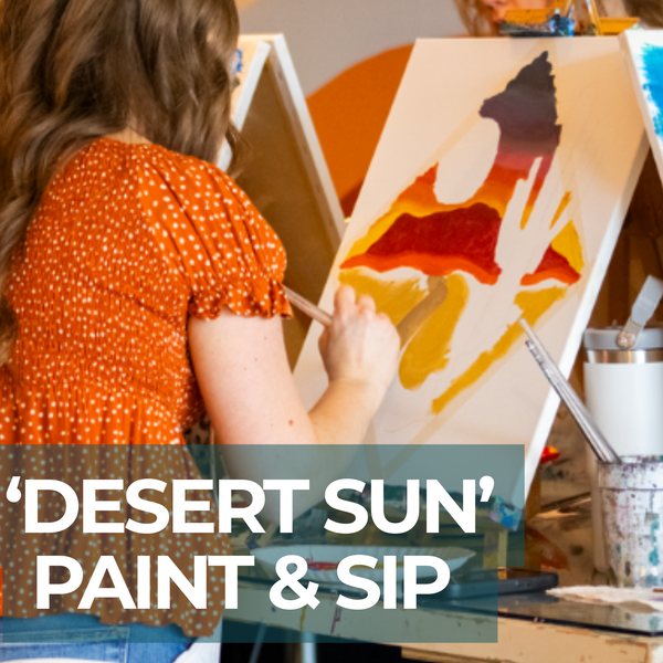 Friday March 27th @ 7:30pm: "Desert Sun" Canvas Painting @ Studio 614