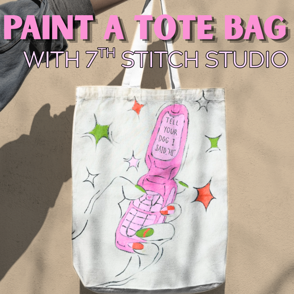 Sunday August 23rd @ 11am: Paint a Tote Bag!