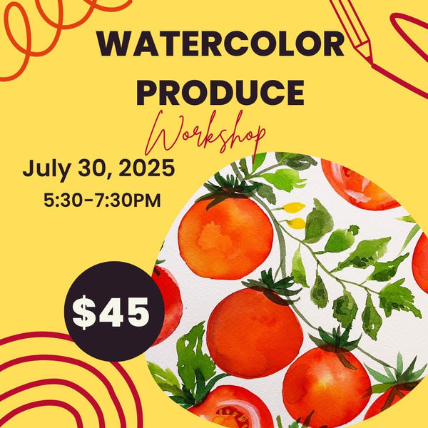 Wednesday July 30th @ 5:30pm: Watercolor Wednesday!