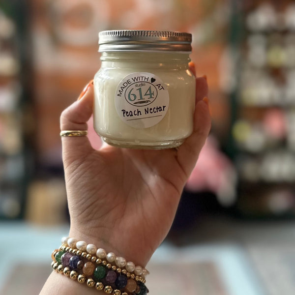 Peach Nectar 8oz. Soy Candle