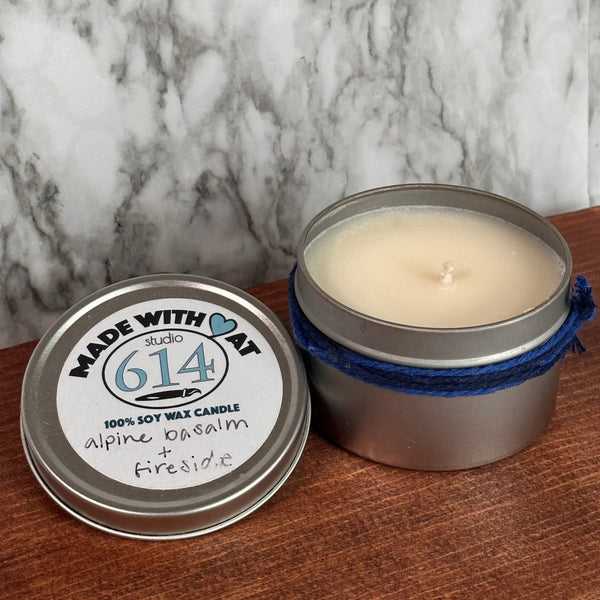 Alpine Balsam +Fireside 8oz. Soy Candle