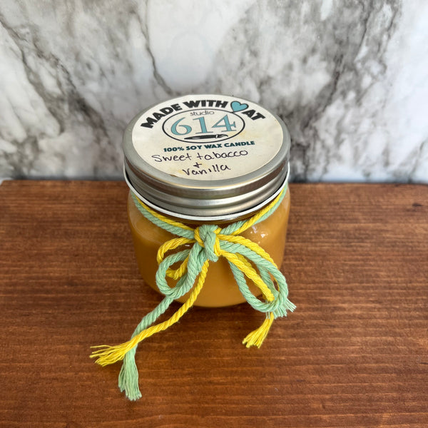 Sweet Tobacco + Vanilla 8oz. Soy Candle
