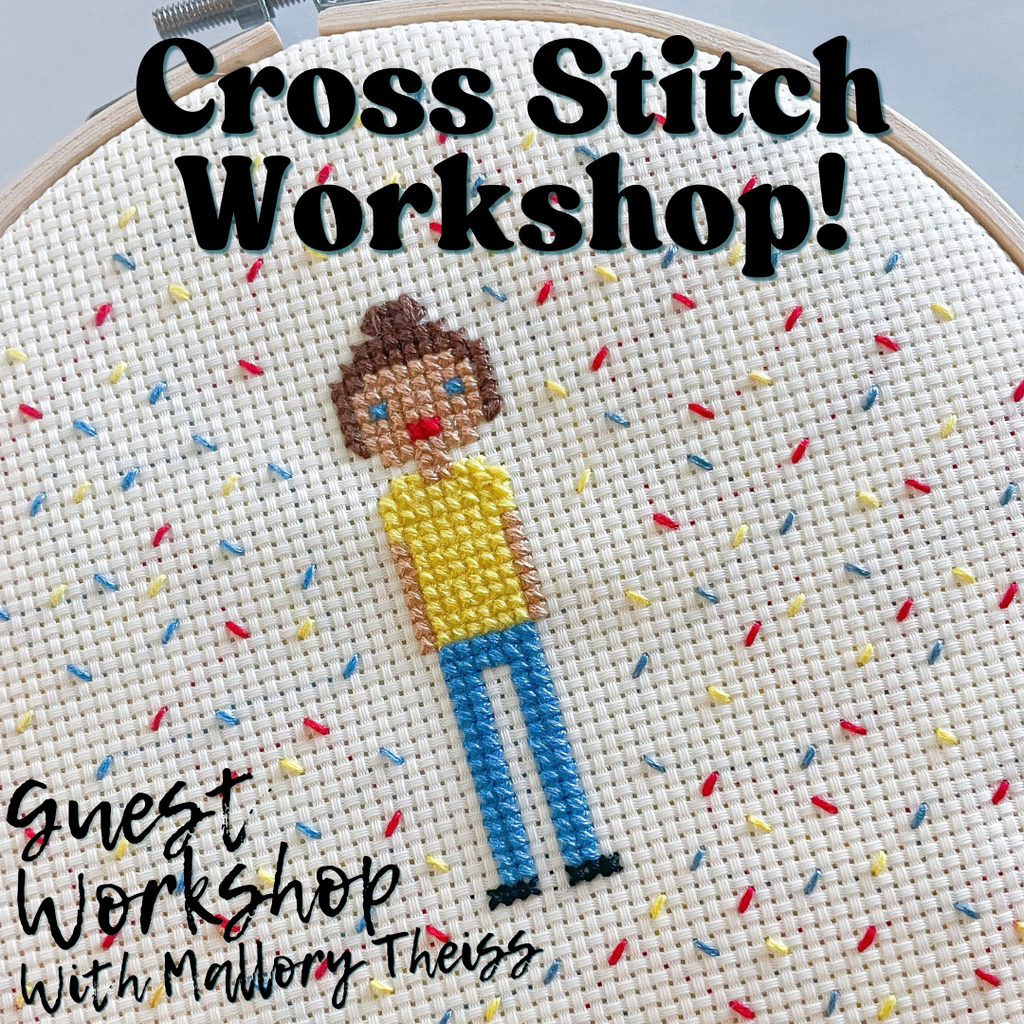 Monday October 12th @ 11am: Cross Stitch Workshop!