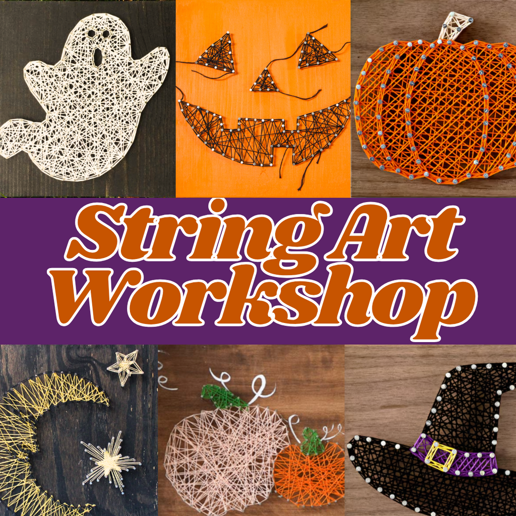 Tuesday October 14th @ 4:30pm: "Custom String Art Workshop" @ Studio 614