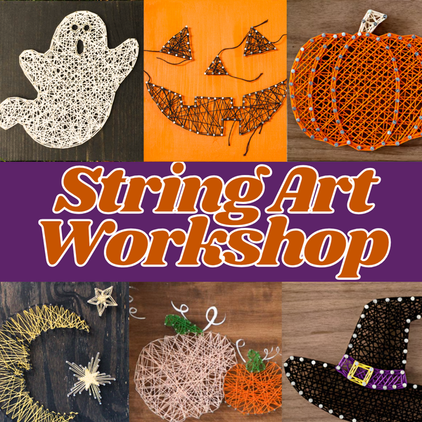 Wednesday October 28th @ 5:30pm: "Custom String Art Workshop" @ Studio 614