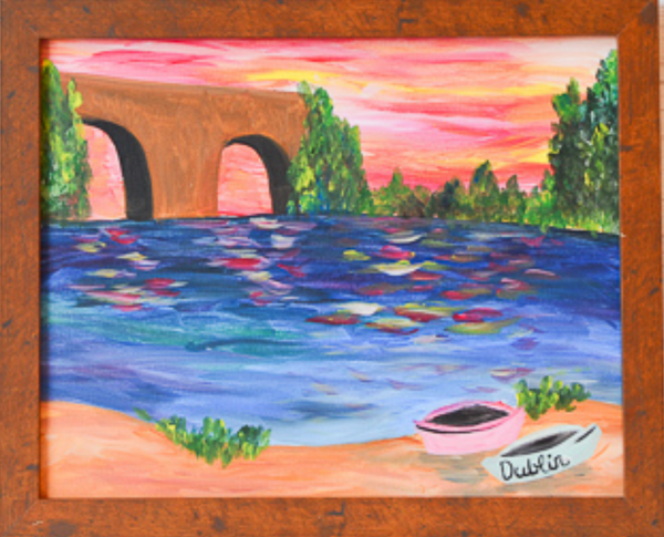 Tuesday November 11th @ 6:30pm: "Scioto River" Canvas Painting Class @ Studio 614