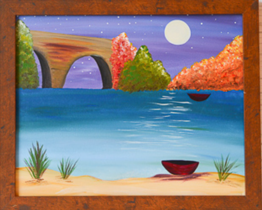 Wednesday September 23rd @ 6:30pm: "Scioto River" Canvas Painting Class @ Studio 614