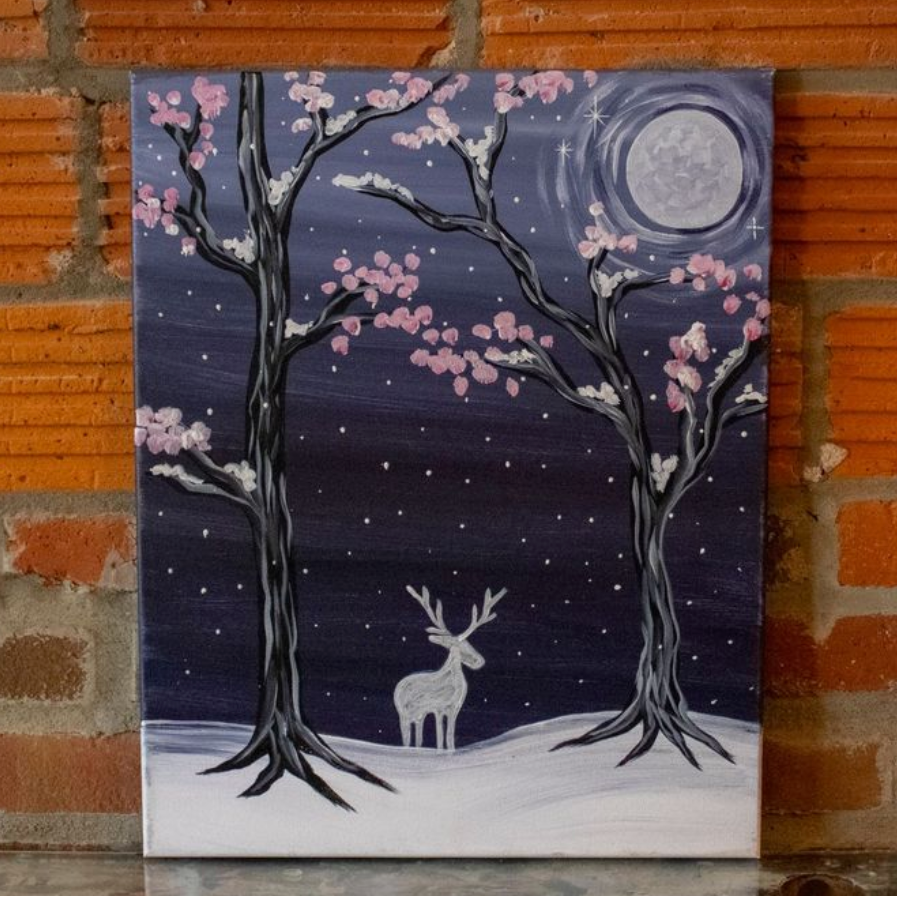Friday January 16th @ 8pm: "Moose" Canvas Painting @ Studio 614