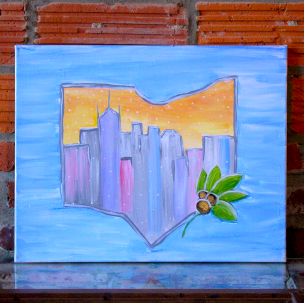 Friday January 2nd @ 8pm: "Adventure Awaits" or "Capital City" Canvas Painting @ Studio 614