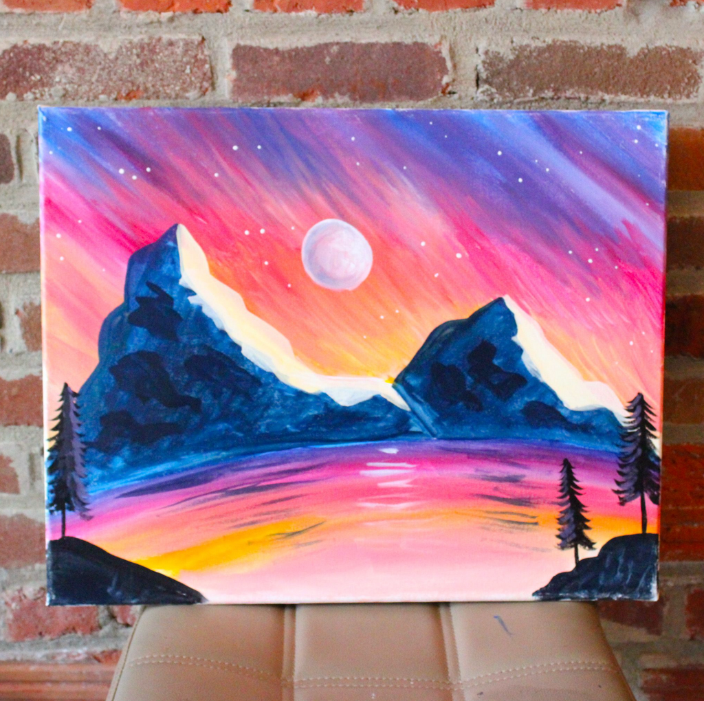 Wednesday June 3rd @ 7pm: "Summer Sky" Canvas Painting @ Studio 614