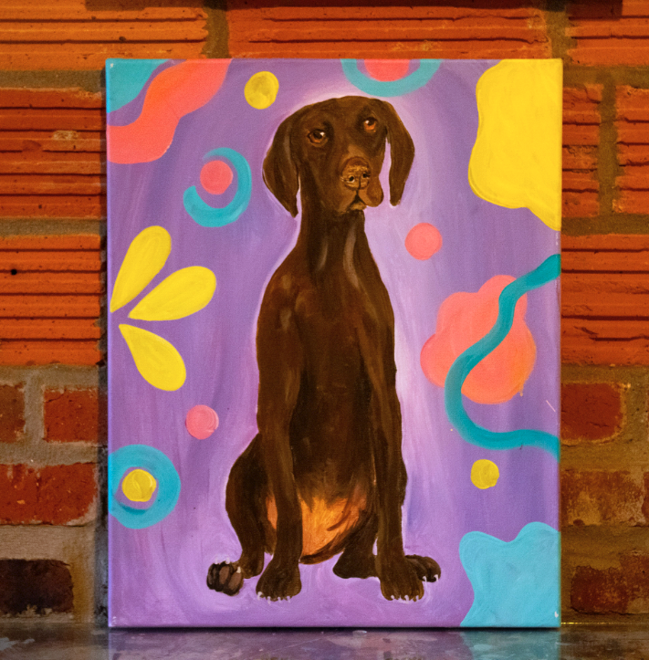 Sunday June 28th @ 4:30pm: "Paint Your Pet" Portrait Painting @ Studio 614