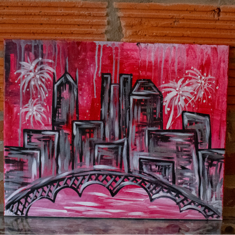 Thursday July 2nd @ 6pm: "Colorful Columbus" Canvas Painting @ Studio 614
