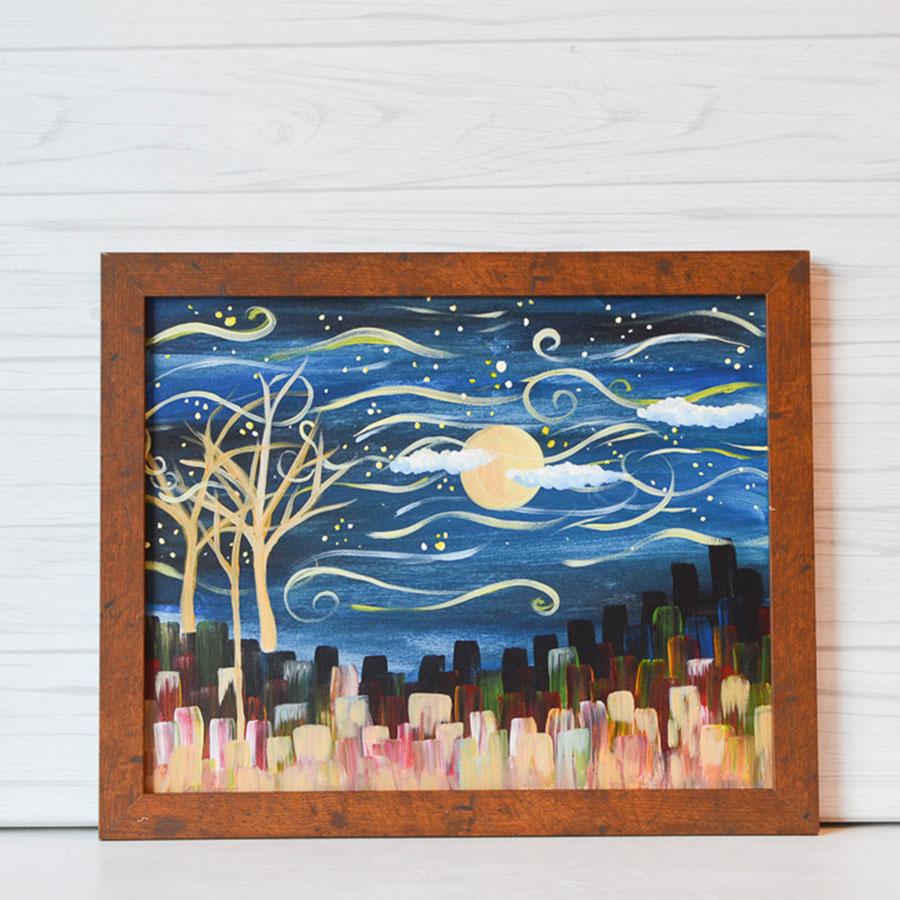 Tuesday December 23rd @ 5:30pm: "Starry Night" Canvas Painting @ Studio 614