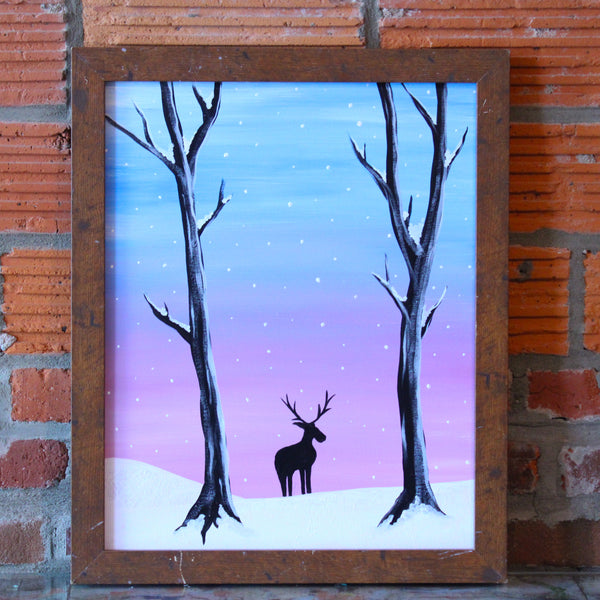 Tuesday December 30th @ 4pm: "Moose" Canvas Painting @ Studio 614