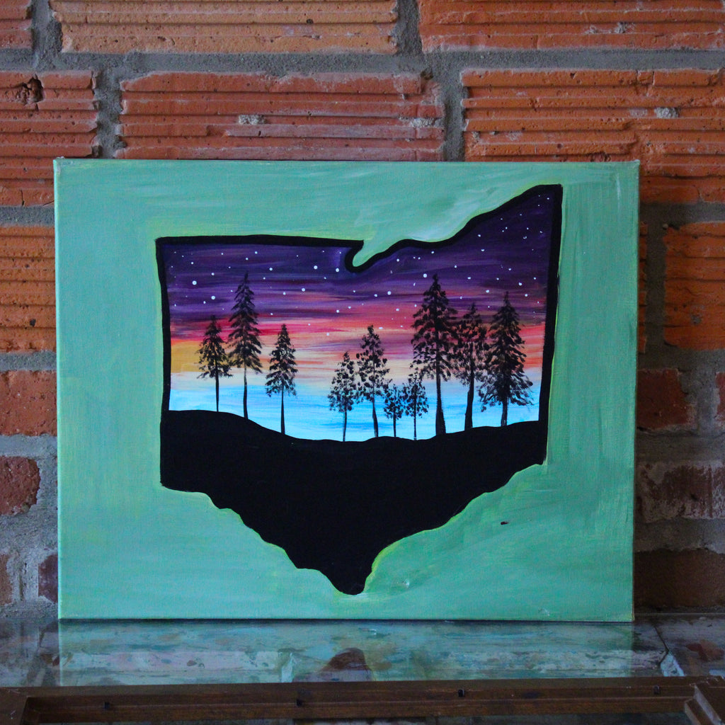 Saturday June 14th @ 7pm: "Adventure Awaits" or "Capital City" Canvas Painting @ Studio 614