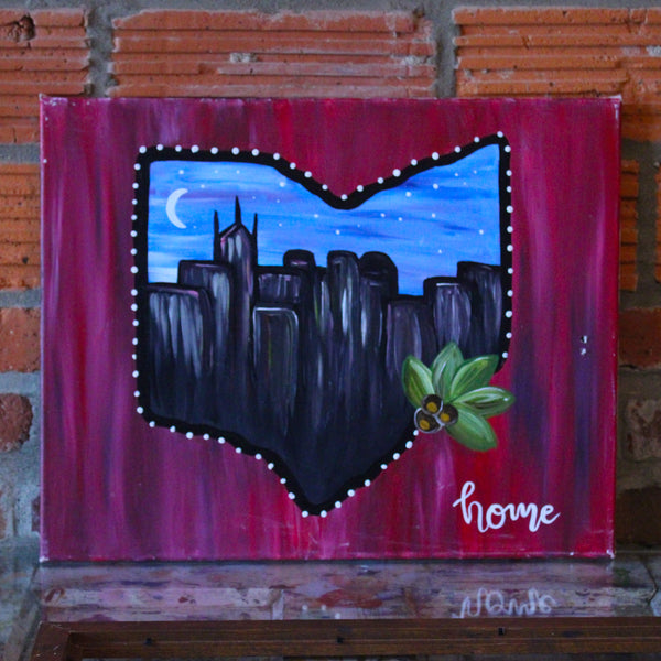 Monday November 10th @ 6pm: "Adventure Awaits" or "Capital City" Canvas Painting @ Studio 614