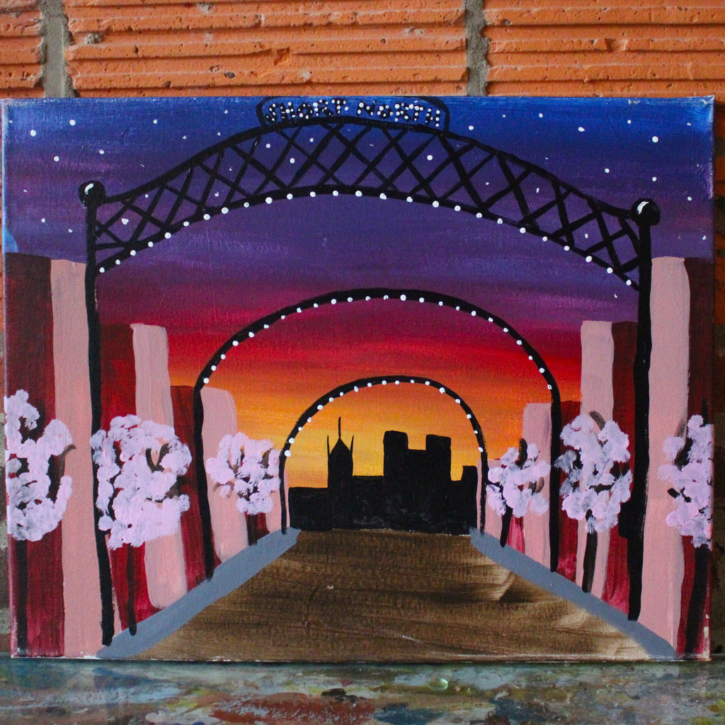 Friday February 7th @ 4pm: "Short North Arches" Canvas Painting @ Studio 614