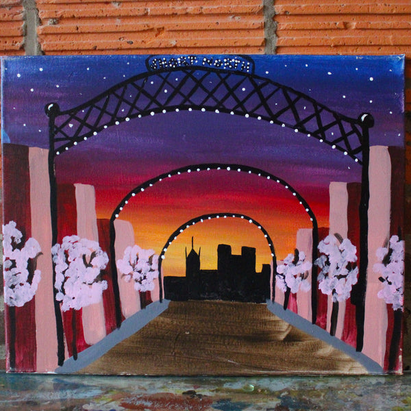 Thursday April 30th @ 7pm: "Short North Arches" Canvas Painting @ Studio 614