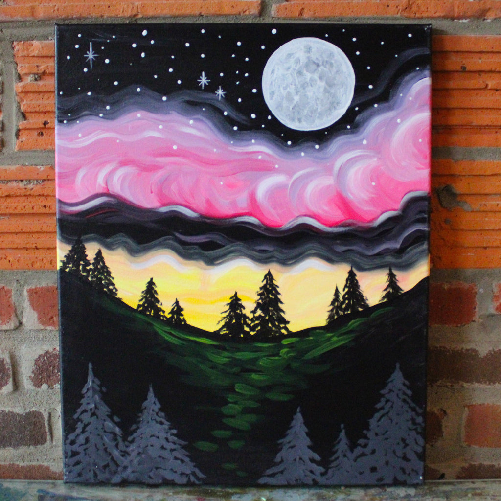 Monday September 1st @ 7pm: "Appalachian Trail" Canvas Painting @ Studio 614