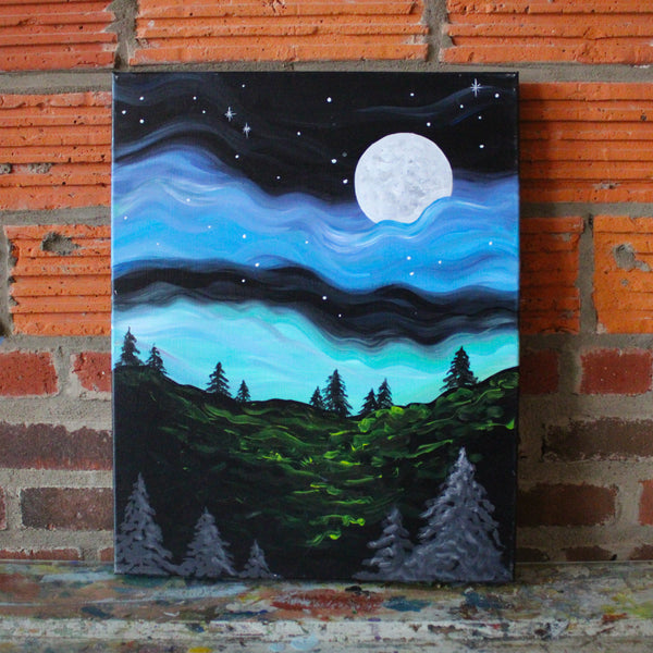 Sunday January 18th @ 5:30pm: "Appalachian Trail" Canvas Painting @ Studio 614