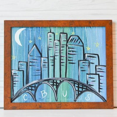 Sunday December 17th @ 7pm: "Color Columbus" Canvas Painting @ Studio 614
