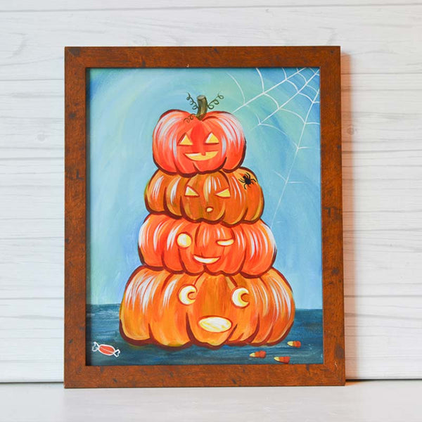 Thursday October 31st @ 7pm: "Fall Pumpkins" Canvas Painting @ Studio 614