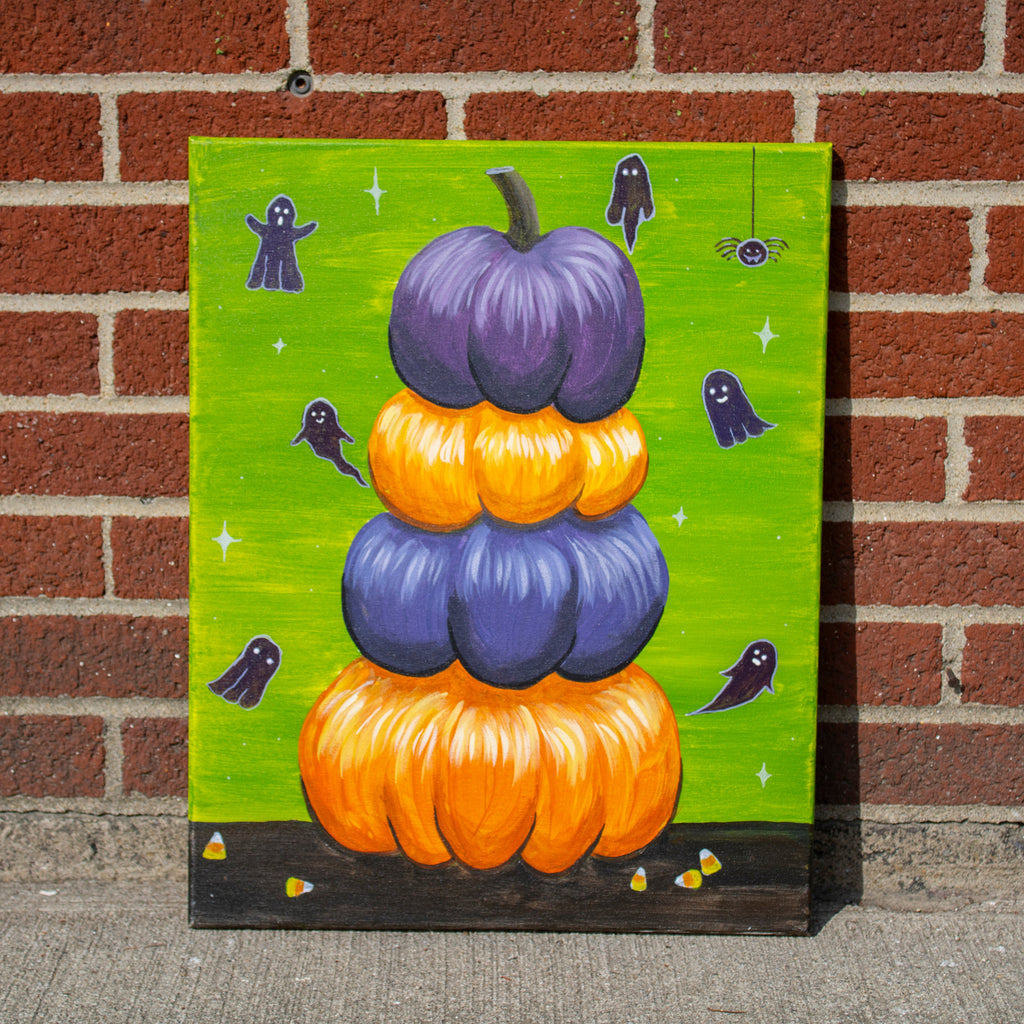 Sunday October 25th @ 11:30am: "Fall Pumpkins" Canvas Painting @ Studio 614