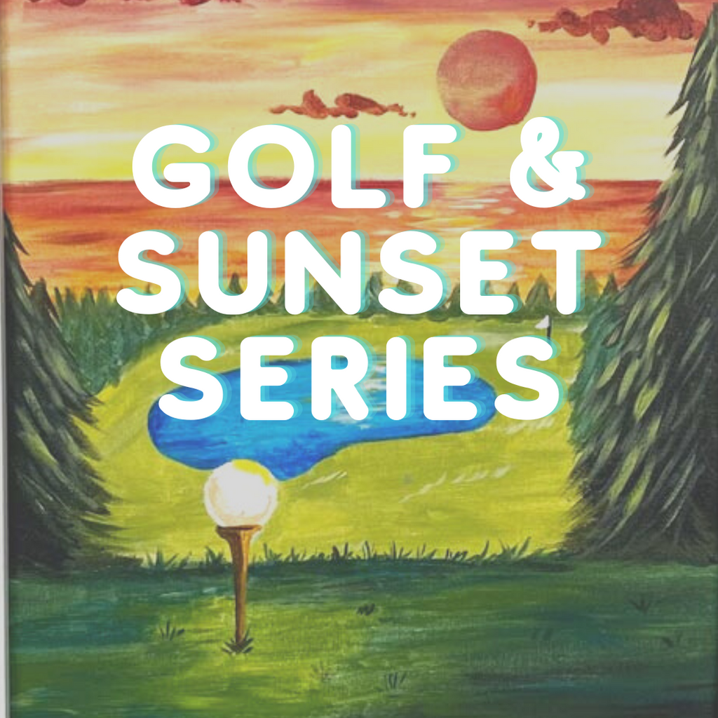 Sunday March 17th @ 2pm: "Golf & Sunset Series" Canvas Painting @ Studio 614