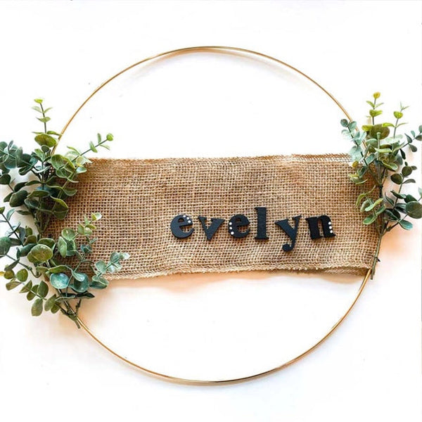 Thursday August 27th @ 1:30pm: Hoop Wreath Workshop @ Studio 614