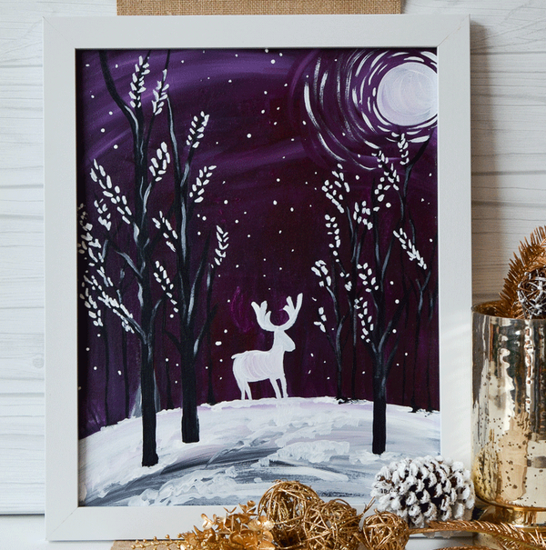 Thursday January 30th @ 7pm: "Moose" Canvas Painting @ Studio 614