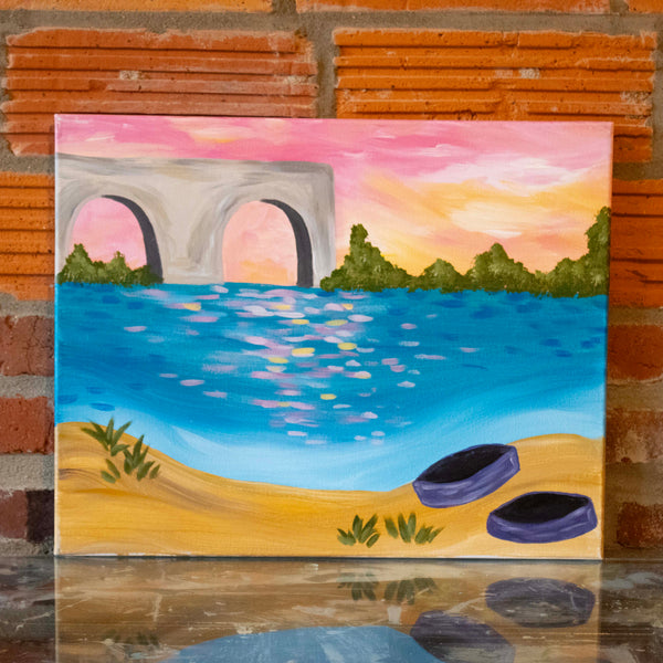 Tuesday October 27th @ 6:30pm: "Scioto River" Canvas Painting Class @ Studio 614