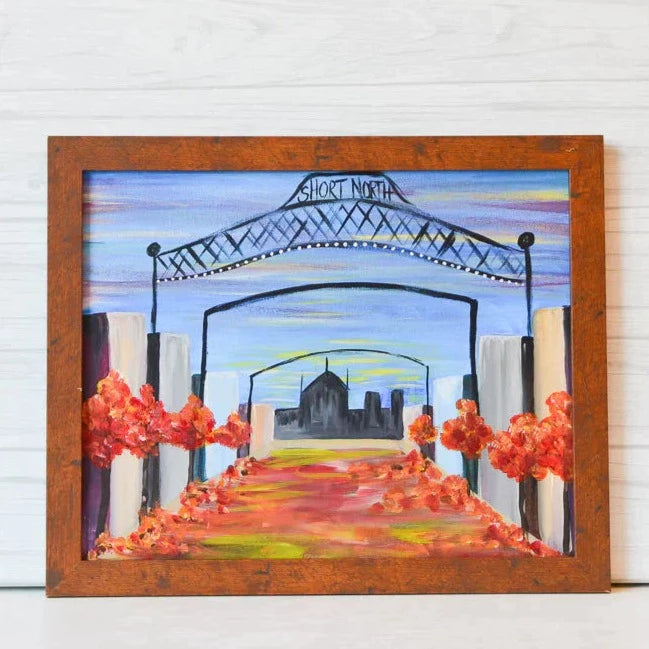 Sunday October 8th @ 5pm: "Short North Arches" Canvas Painting @ Studio 614