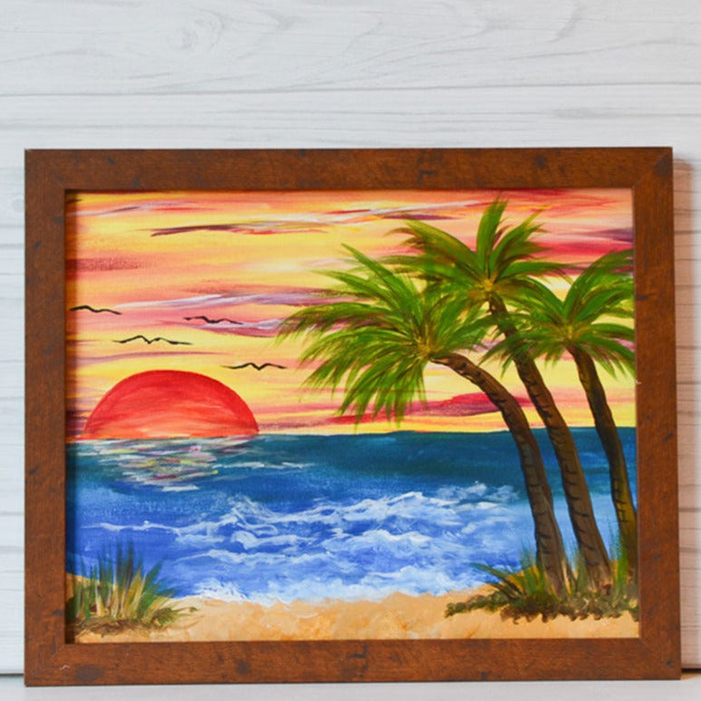 Sunday March 10th @ 6:30pm: "Sunset on the Beach" Canvas Painting @ Studio 614