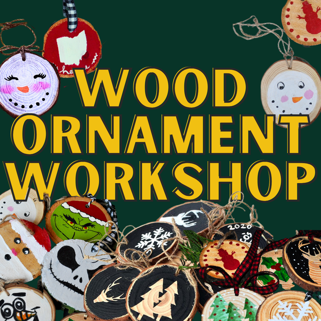 Thursday December 4th @ 5:30pm: Wood Ornament Workshop @ Studio 614