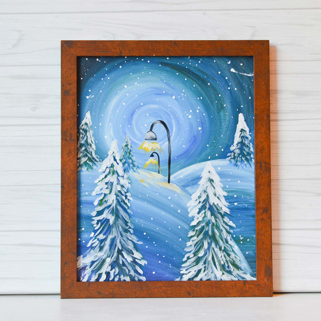 Saturday November 30th @ 1pm: "Winter Wonderland" or "Chairlift" Canvas Painting Class @ Studio 614