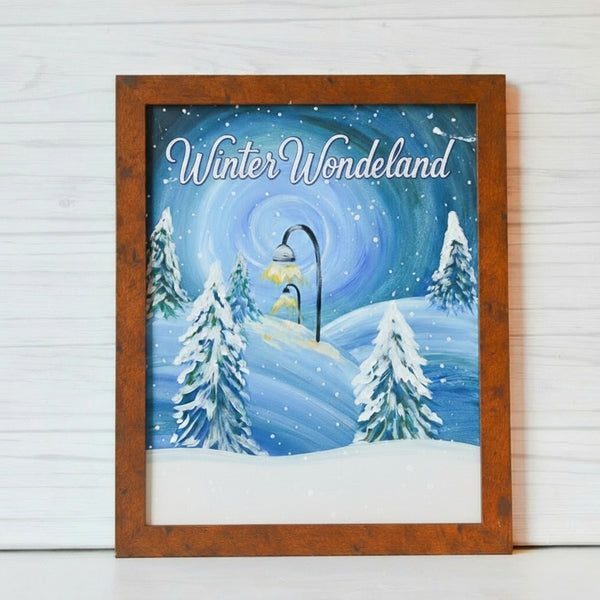 Saturday November 30th @ 1pm: "Winter Wonderland" or "Chairlift" Canvas Painting Class @ Studio 614