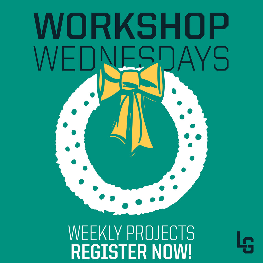 Wednesday December 29, 2021: "Holiday Hoop Wreath Workshop" @ Land Grant Brewing