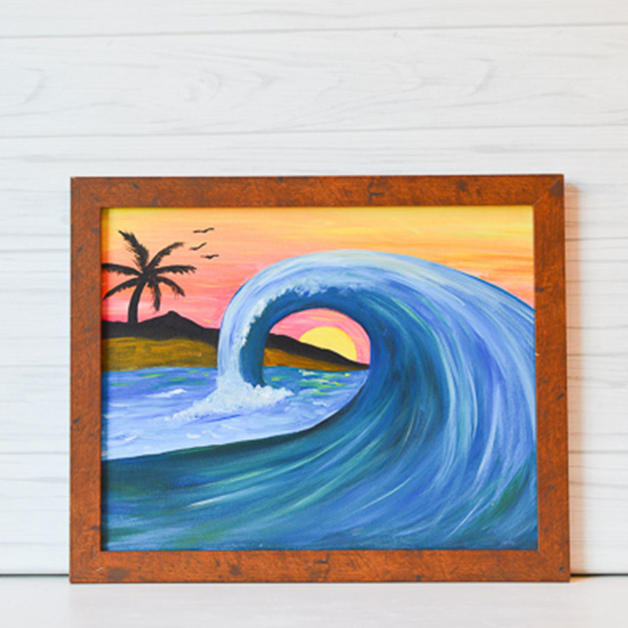 Saturday, August 8, 2020: "The Wave" Canvas Painting @ Studio 614