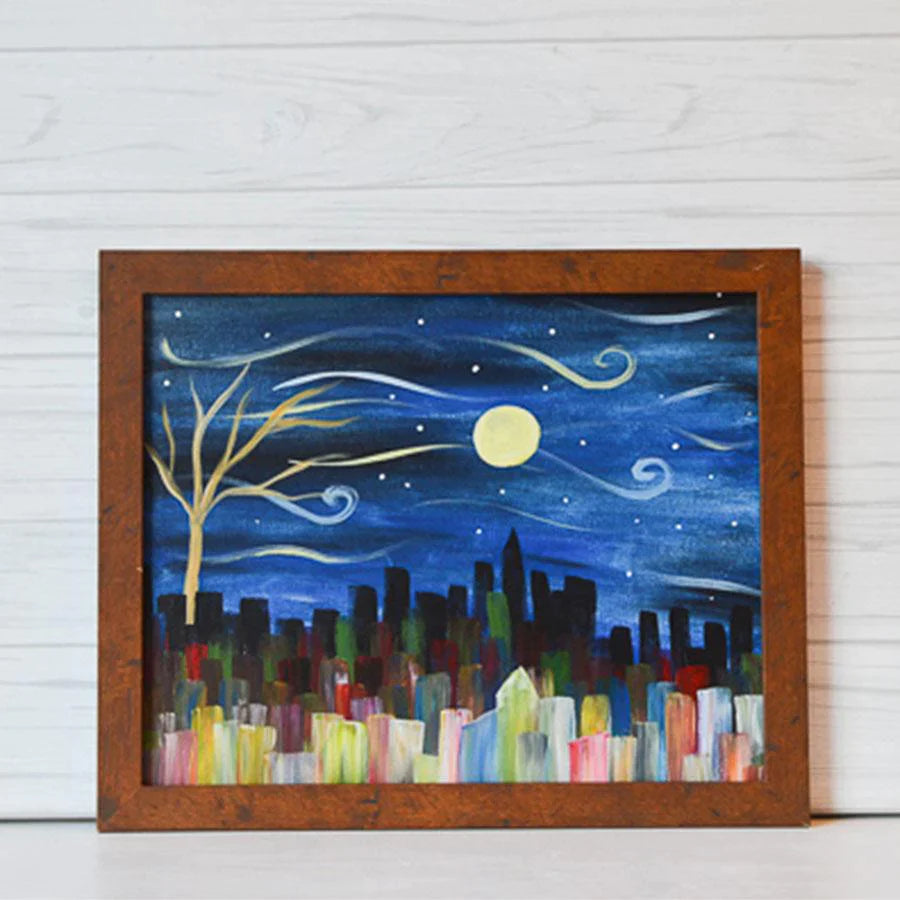 Saturday February 25th @ 7:30pm "Starry Night" Canvas Painting @ Studio 614