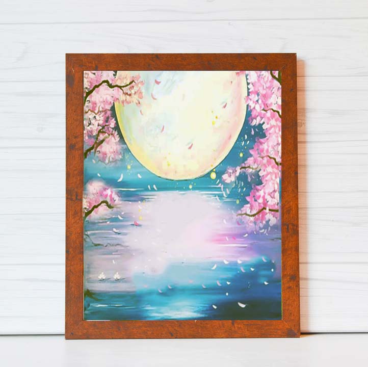 Friday, April 3, 2020: VIRTUAL "Full Moon" Canvas Painting Class