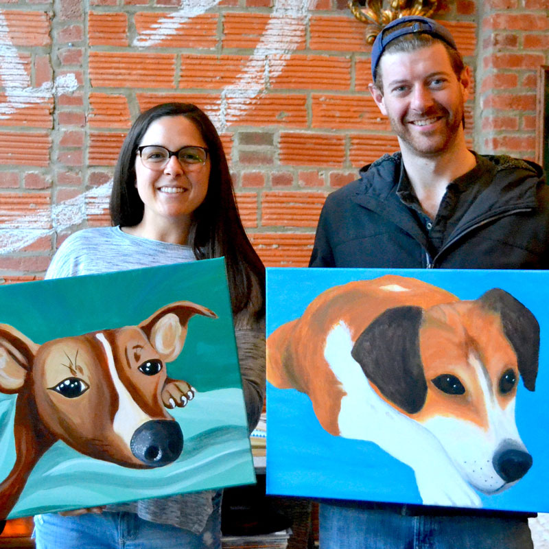 Wednesday, January 8, 2020: "Paint Your Pet" Canvas Painting @ Studio 614