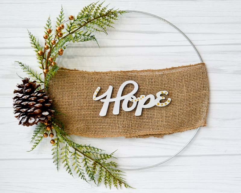 Saturday, November 7, 2020: "Holiday Hoop Wreath Workshop" @ Studio 614